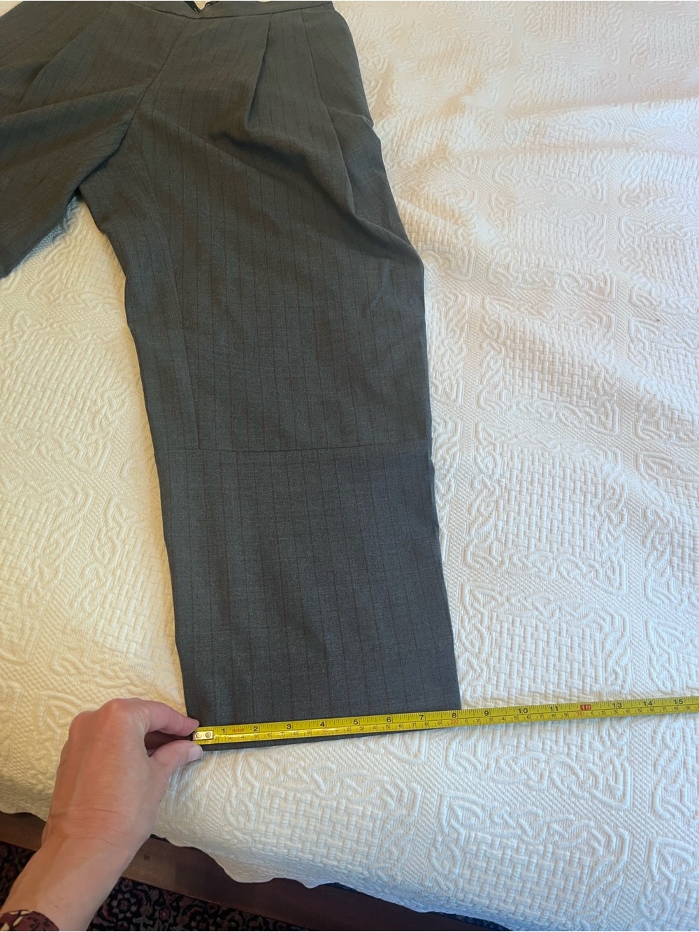 Rachel Comey Women’s Gray Pinstripe Dress Trousers - Picture 11 of 11